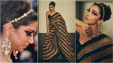 Cannes 2022 Red Carpet Photos: Deepika Padukone Exudes Retro-Chic Vibes in a Gorgeous Saree!